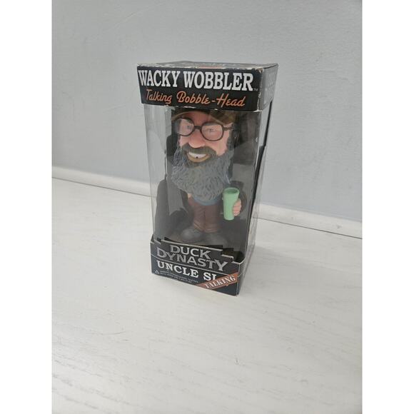 Funko Duck Dynasty Uncle Si Wacky Wobbler Talking Words Of Wisdom A&E New In Box - Picture 2 of 9